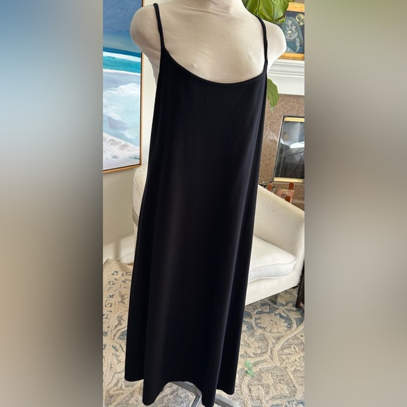 Eileen Fisher Dresses & Skirts - EILEEN FISHER Cross-Back Black Dress, Sz XL